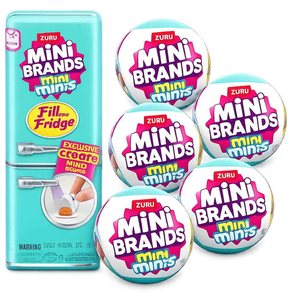 Kit Mini Geladeira Zuru + 5 Cápsulas